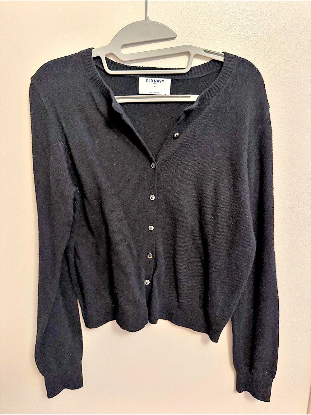 Old Navy SoSoft Button-Front Cardigan Black Medium